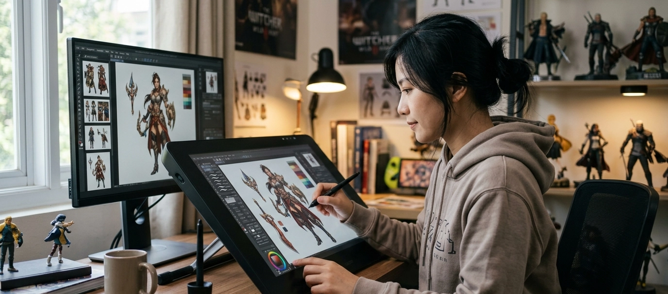 Ilustrasi tentang Pembuatan Aset Game